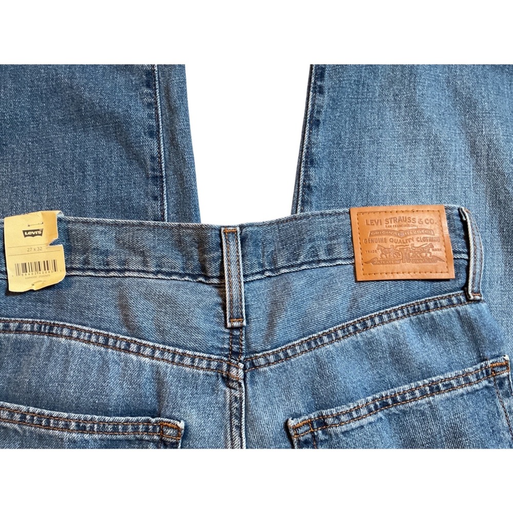 Levis Baggy Dad Jeans Womens 27 Medium Wash Blue Straight Leg Relaxed Fit Denim - Picture 5 of 8